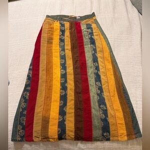 Vintage Duchesse Jeans Patchwork Skirt